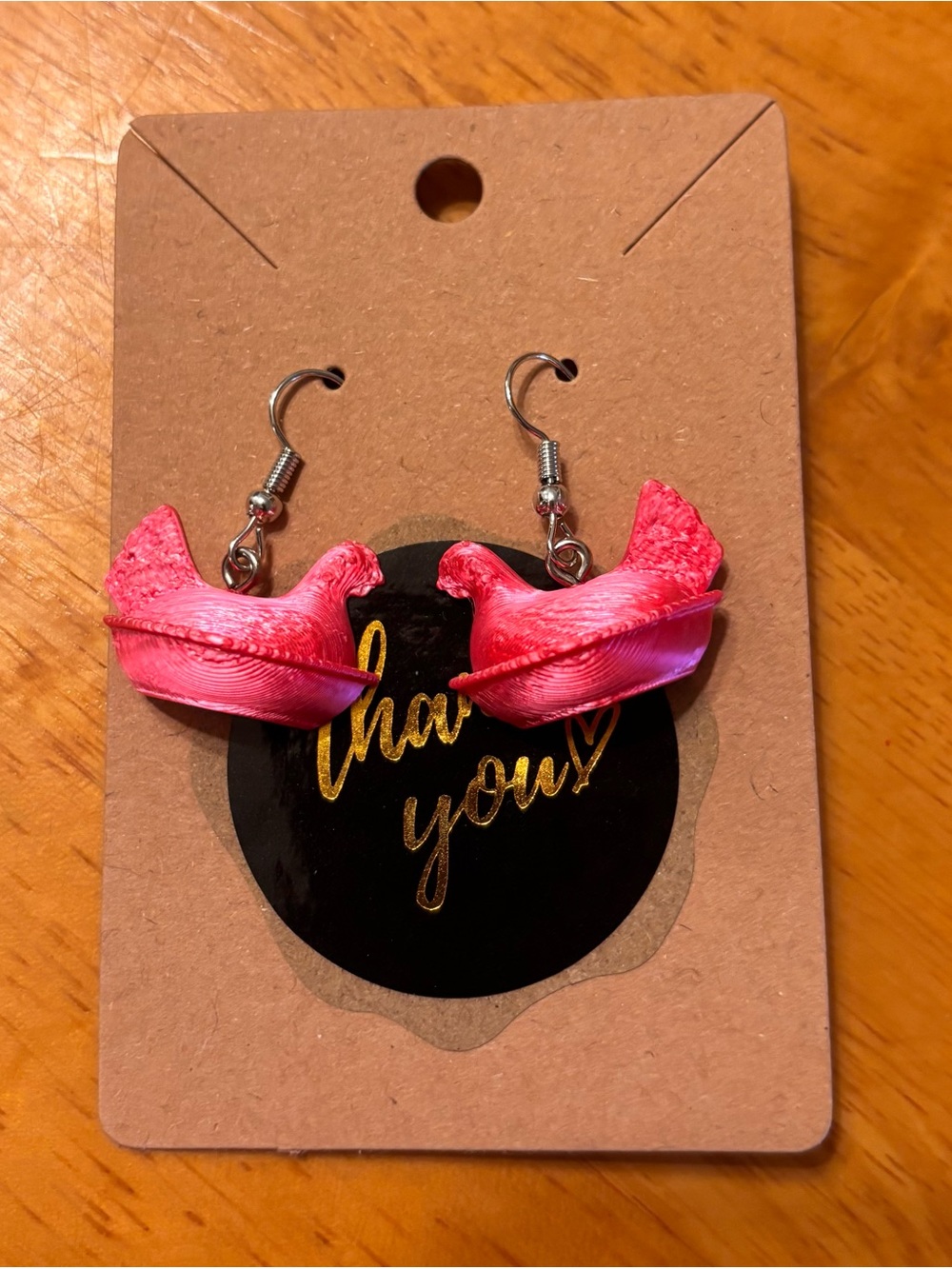 Hen on a Nest 3 D Printed Earrings